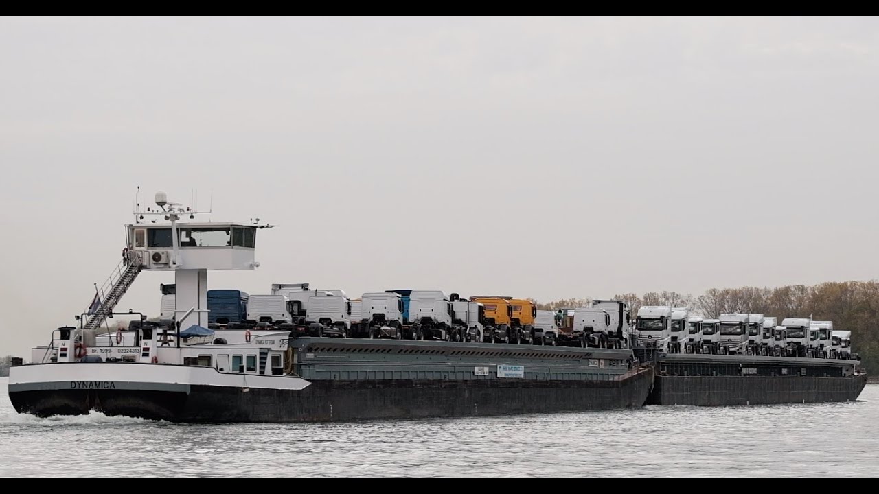 #31 Marine Traffic / Inland Vessels / Binnenschiffe - Schiffe auf dem Rhein Kernkraftwerk Biblis