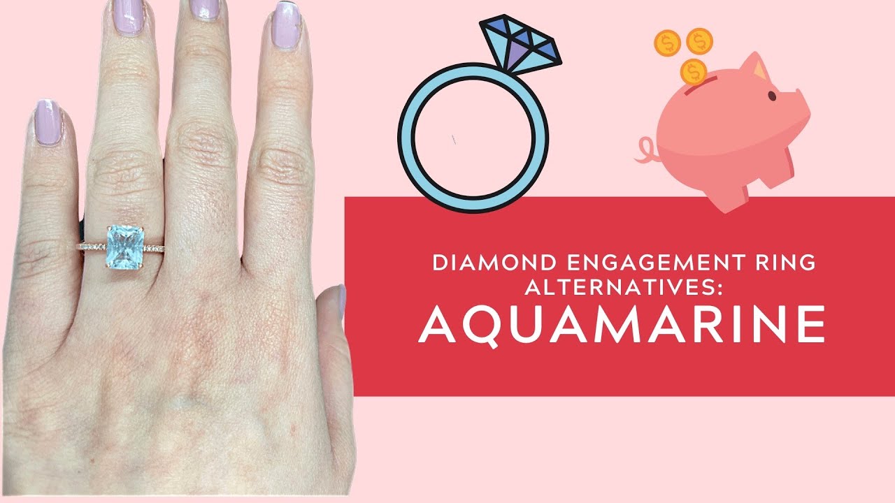 Diamond Engagement Ring Alternative: Aquamarine 💍