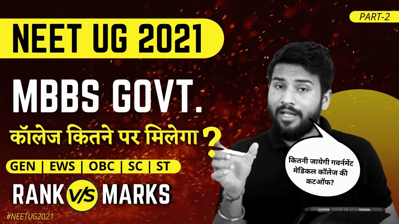 NEET 2021 Cutoff for GMC | MBBS / MCC Counselling 2021 | AIQ 15% Cut Off Analysis