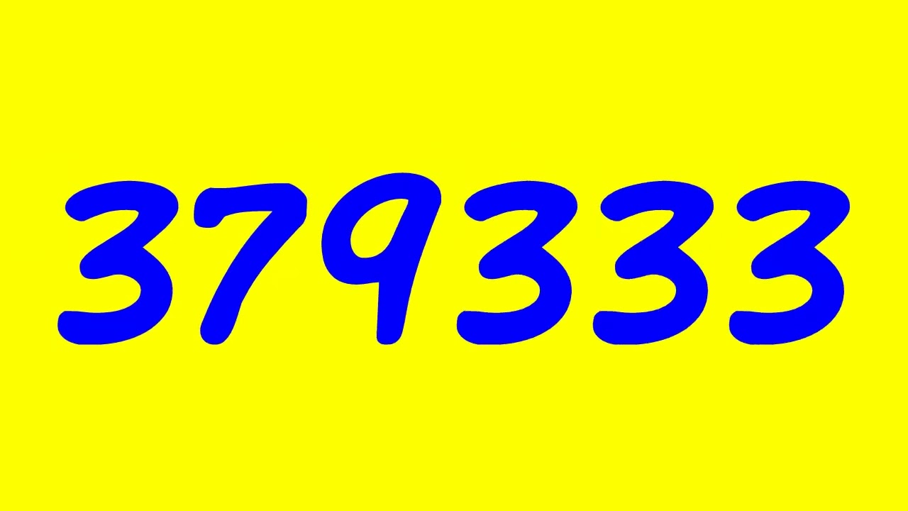 Colorful Numbers 1 to 1,000,000