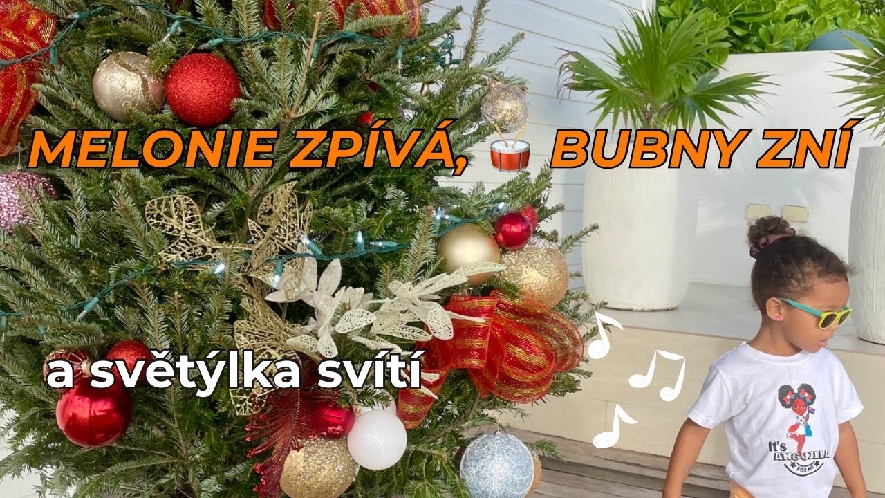 MELONIE ZPÍVÁ, 🥁 KARIBSKÉ BUBNY ZNÍ A VÁNOČNÍ SVĚTLA SVÍTÍ