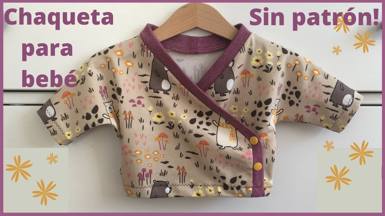 Chaqueta para bebé / SIN PATRON / costura fácil/  Wickeljacke für babys ohne Schnittmuster nähen