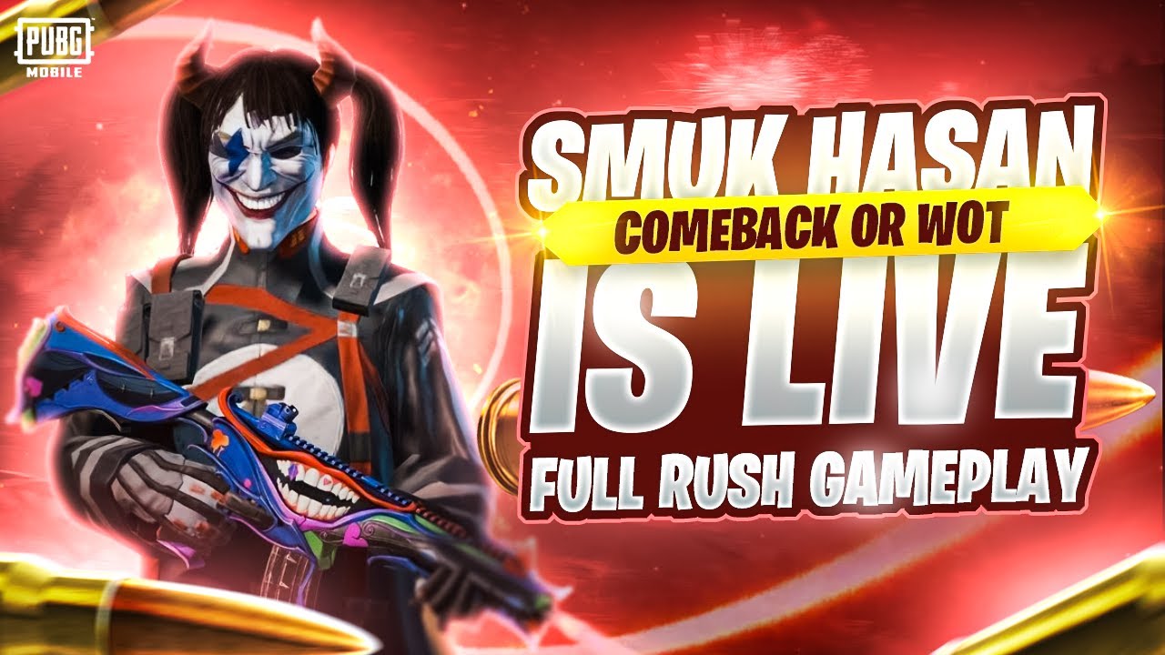 Smuk Hasan is Live - Full Rush Game Play - PUBG New Update ( I Phone 11 )