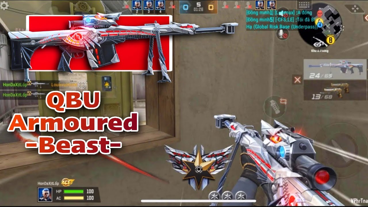 Crossfire Legends/CFL: Trên tay QBU Quái Thú Bọc Thép, sức mạnh ngang Barret 😱