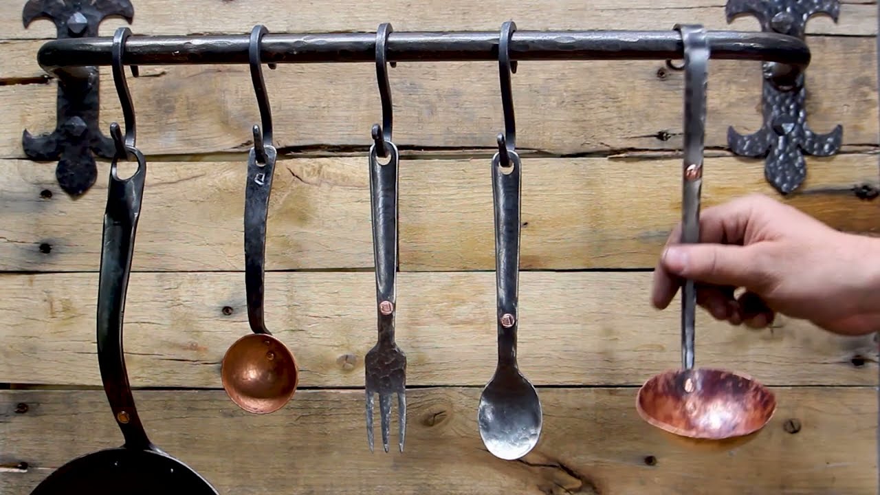 Hand Forging a Copper Ladle w/ Stainless Handle
