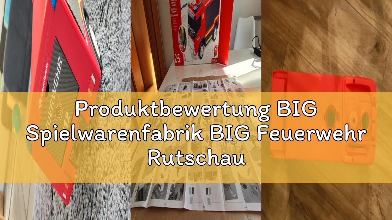 Produktbewertung BIG Spielwarenfabrik BIG Feuerwehr Rutschauto ab 2 Jahre - großes Feuerwehrauto zum