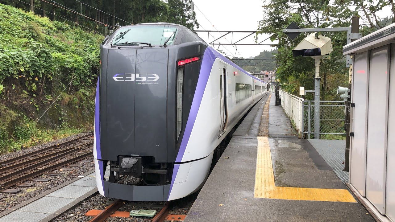 【6倍速車窓右側】E353系 あずさ46号 南小谷〜新宿