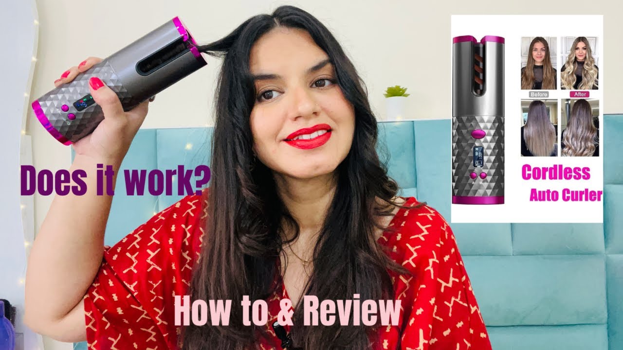 TESTING THE WORLD'S FIRST CORDLESS AUTOMATIC HAIR CURLER FROM AMAZON | WORTH OR NOT ??🤷‍♀️