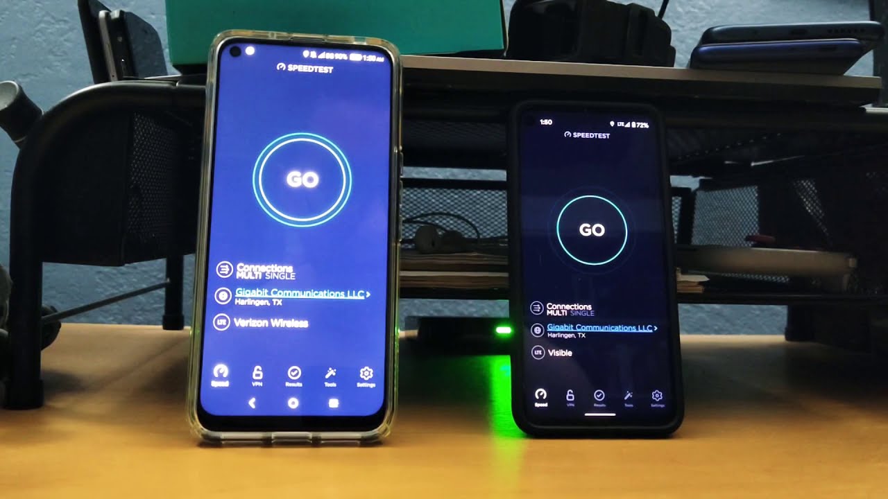 Verizon Wireless VS Visible (Speed Test)