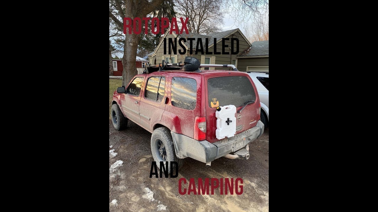 Installing Rotopax on the Nissan Xterra and camping shack down!!!