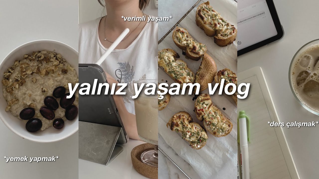 VLOG | Part-time çalışan öğrencinin yaşam zorlukları | Bir haftada neler yiyorum?| Ders çalışıyorum…