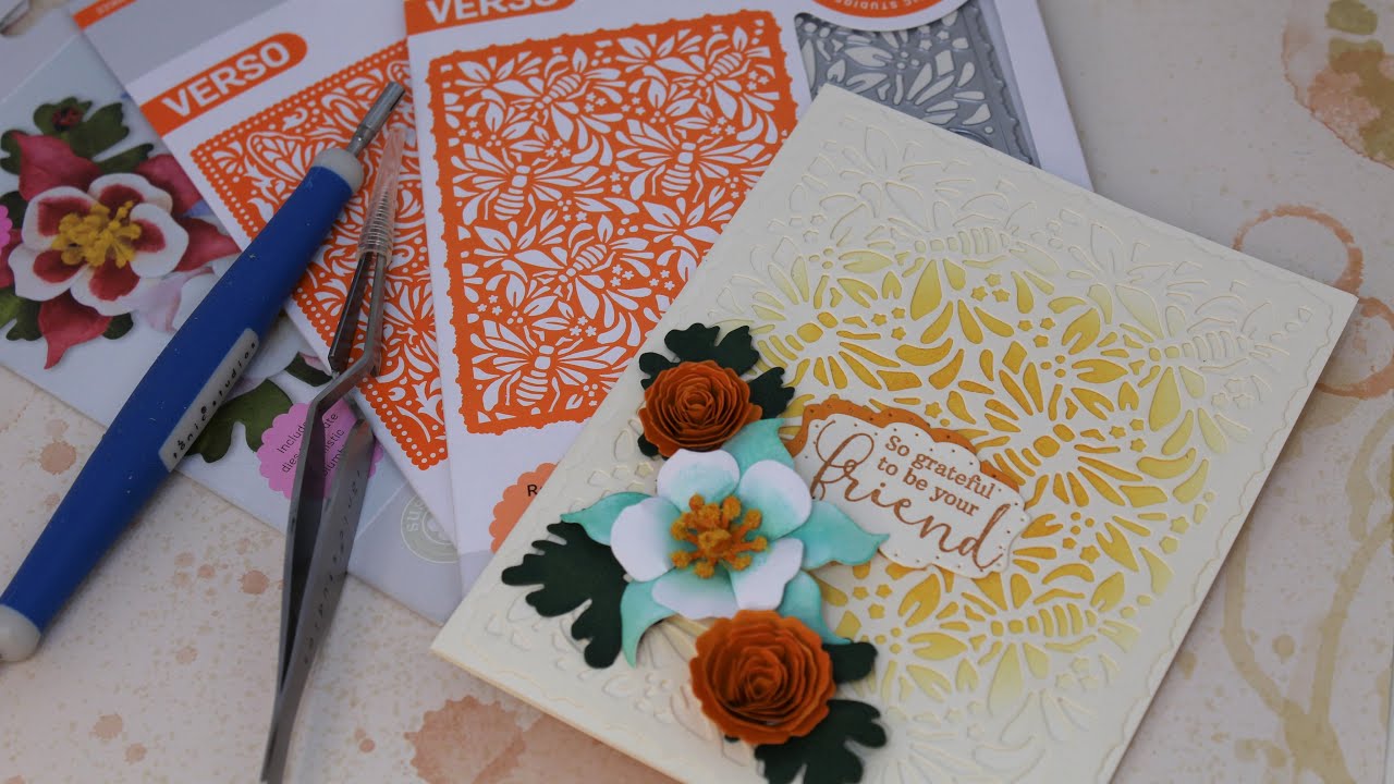 Tonic Studios New Tools Review & Wednes-Die Deal Tutorial ft. Patterned Panels & Susan's Flowers!