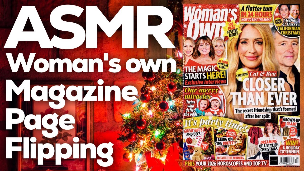 ASMR Magazine Page Flipping: Exploring Woman's Own Magazine, StevenAntonyASMR