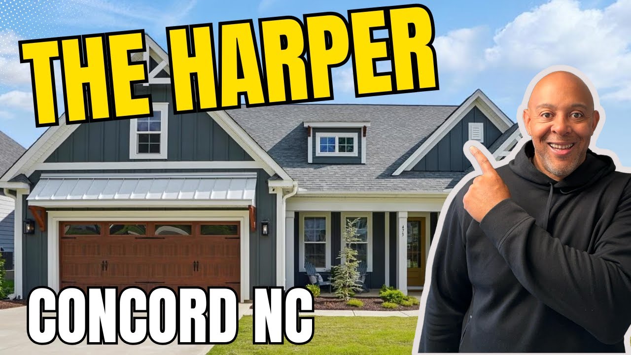Проект дома Harper от Niblock Homes | Видеообзор | Конкорд, Северная Каролина | Новостройка #недв...
