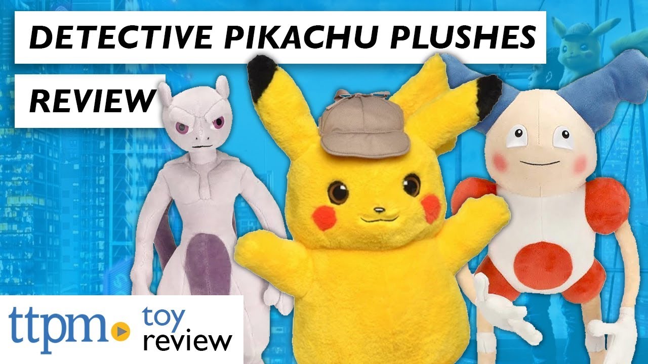 Pokemon Detective Pikachu Movie Stuffed Toys from Wicked Cool Toys