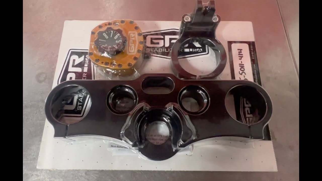Wide Open Moto - Harley Davidson GPR Stabilizer install and top clamp removal
