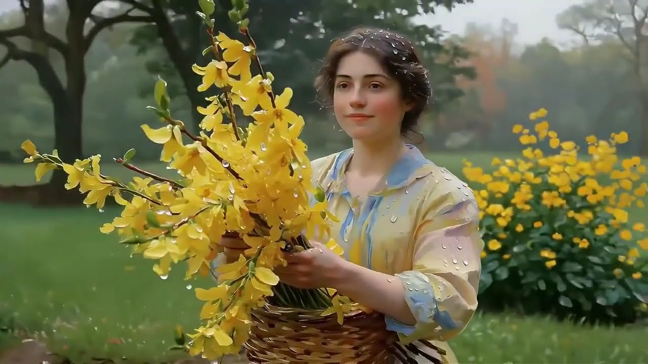 oil paint girl/ Take you into the painting #oilpaintingstyle #aiart #art #painting