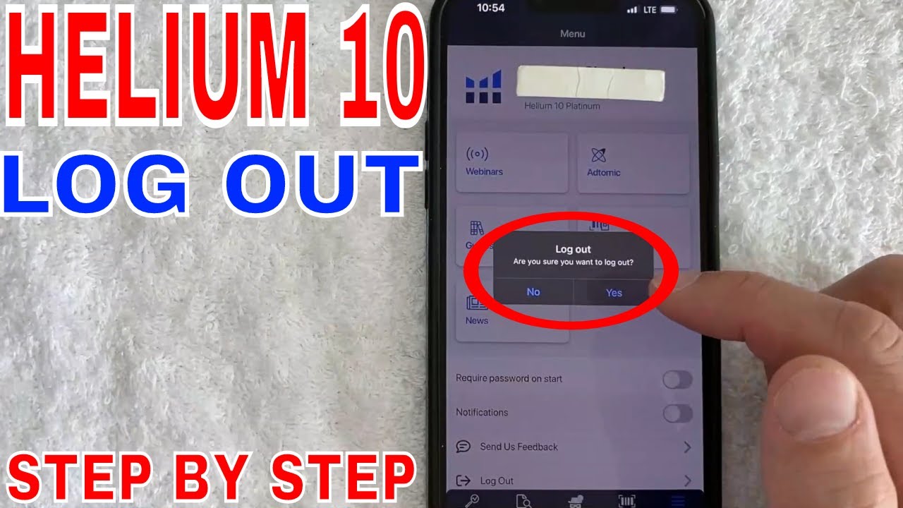 ✅ How To Log Out Of Helium 10 Account In App 🔴