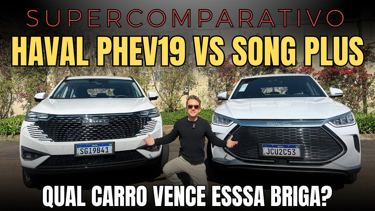 Haval H6 vs Song Plus. Comparativo com a PHEV19 e Song Plus 2025 com Bateria Nova! Qual é o Melhor?