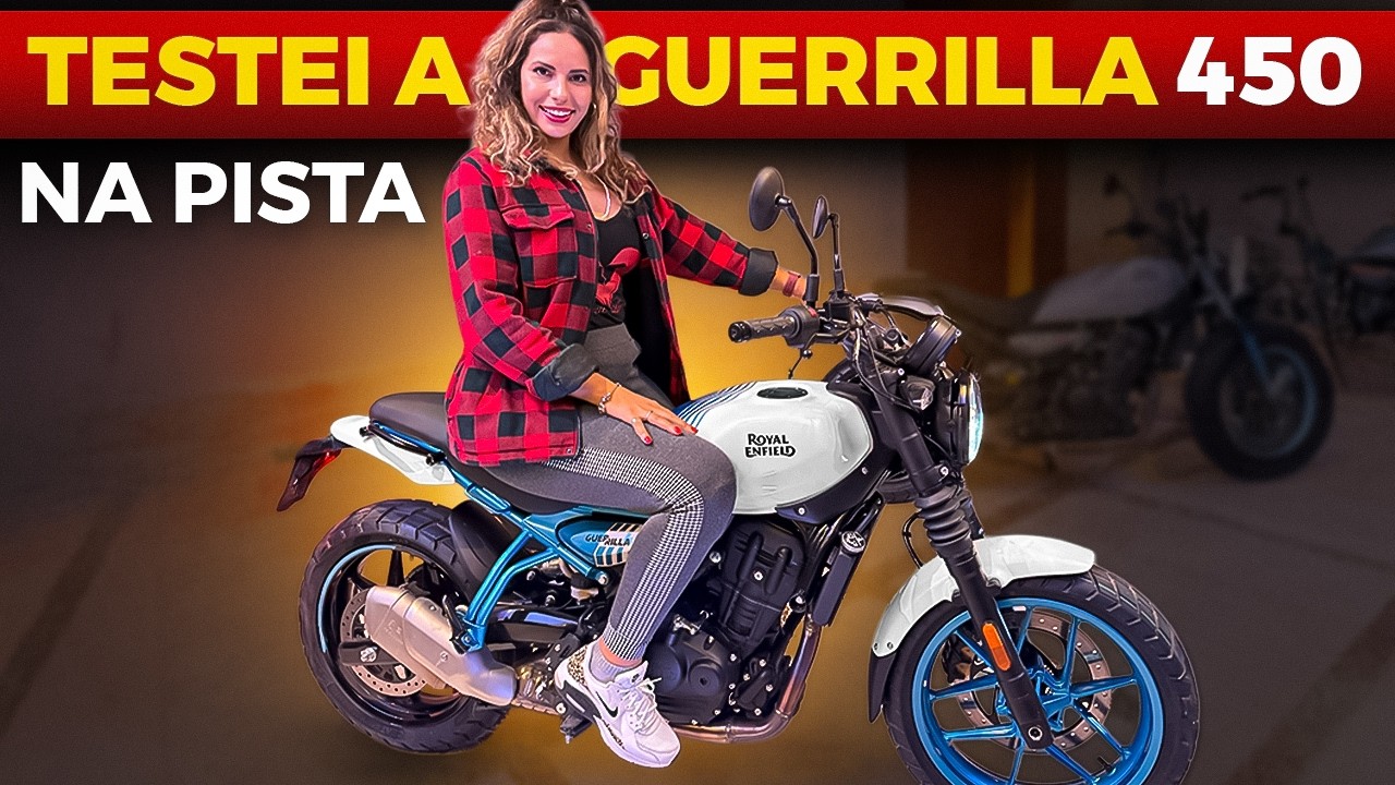 TESTE GUERRILLA 450 ROYAL ENFIELD NA PISTA - OPINIÃO SINCERA (DIFERENÇAS COM A HIMALAYAN) | MOTOVLOG