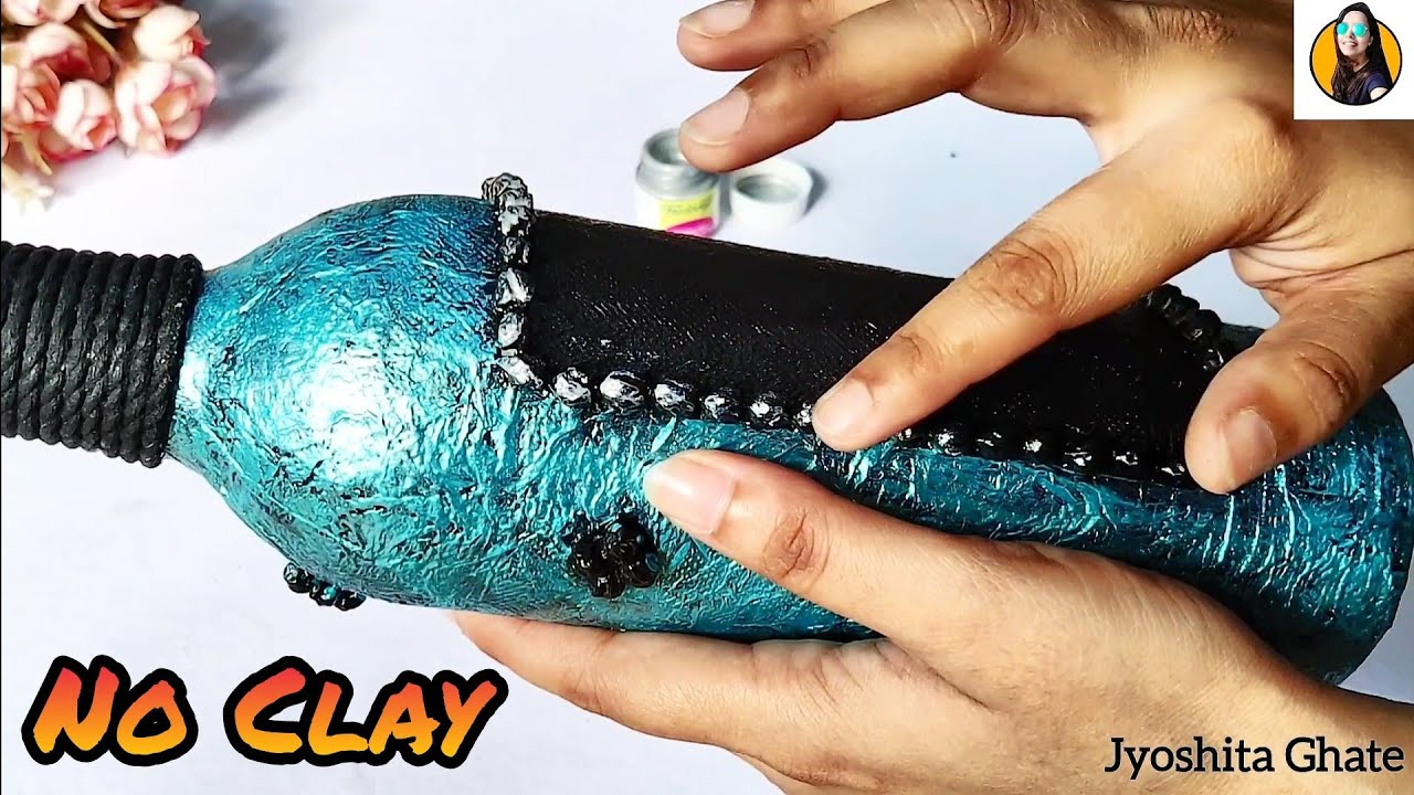 DIY| Photo Bottle Art| Anniversary Bottle Art| No Clay Bottle Art For Beginners| DIY Bottle Craft|