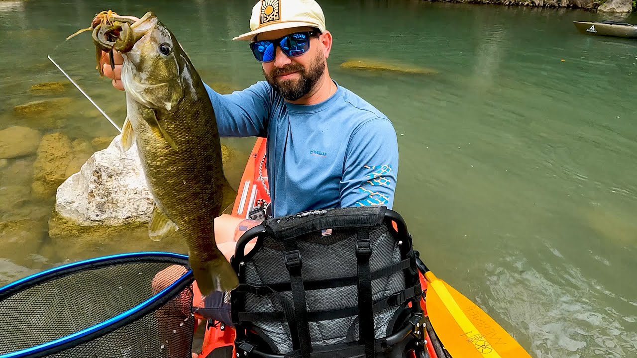 Kayak Fishing for Smallmouth on the Guadalupe River