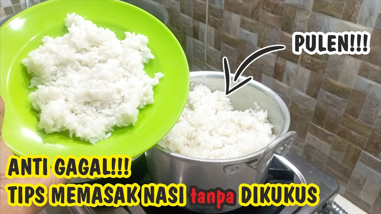 Begini Cara Masak Nasi Di Kompor