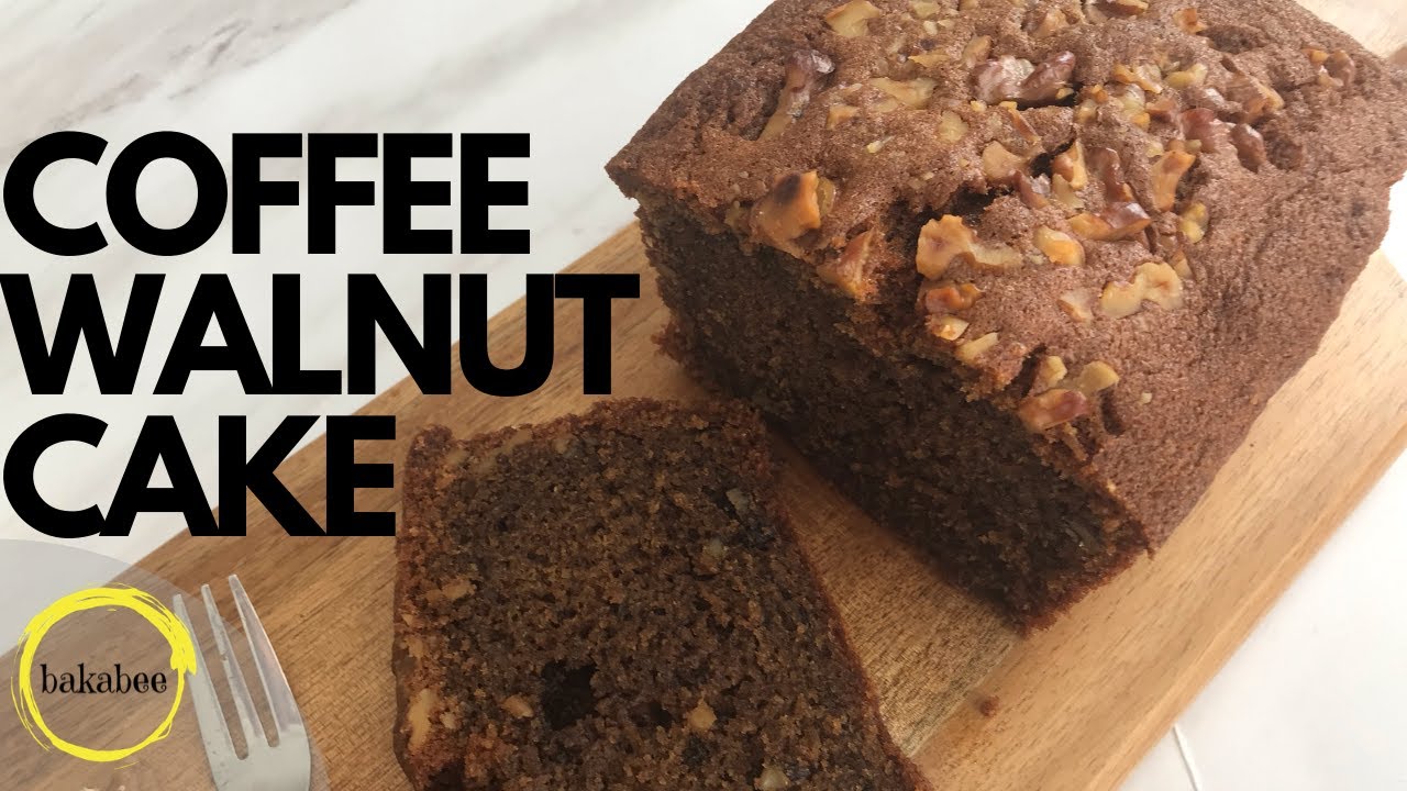 Coffee Walnut Cake | How to make coffee walnut loaf | coffee cake |  loaf cake | Bake with Bakabee