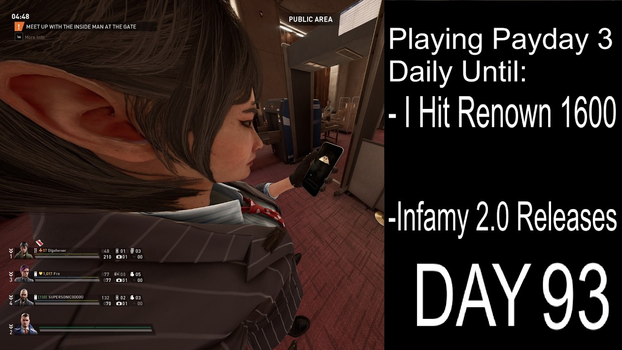 Playing Payday 3 Daily Until I Hit Renown 1600 Or Infamy 2.0 (Day 93)