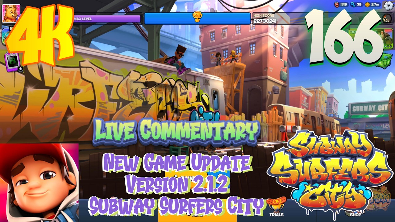 [COMMENTARY] Subway Surfers City - Gameplay 166 - New Update Version 2.1.2