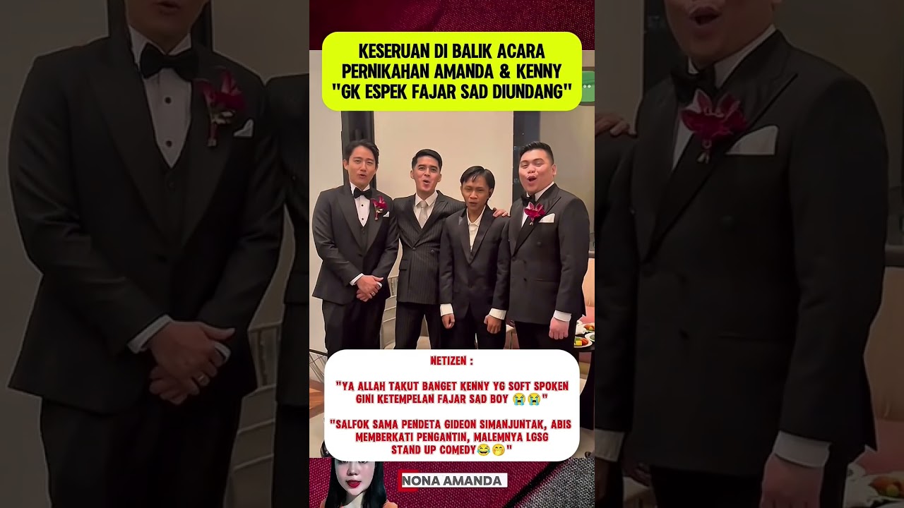 keseruan dibalik acara pernikahan Amanda Manopo & Kenny Austin "GK espek fajar sad boy diundang"