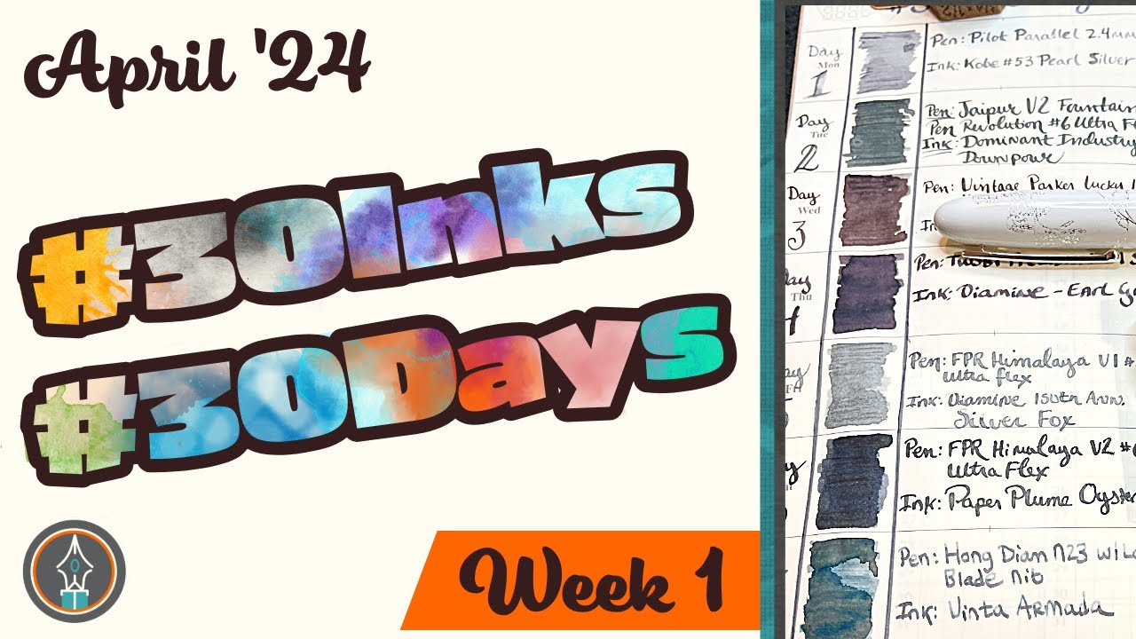 Exploring 7 Shades of Grey Fountain Pen Ink | #30inks30days