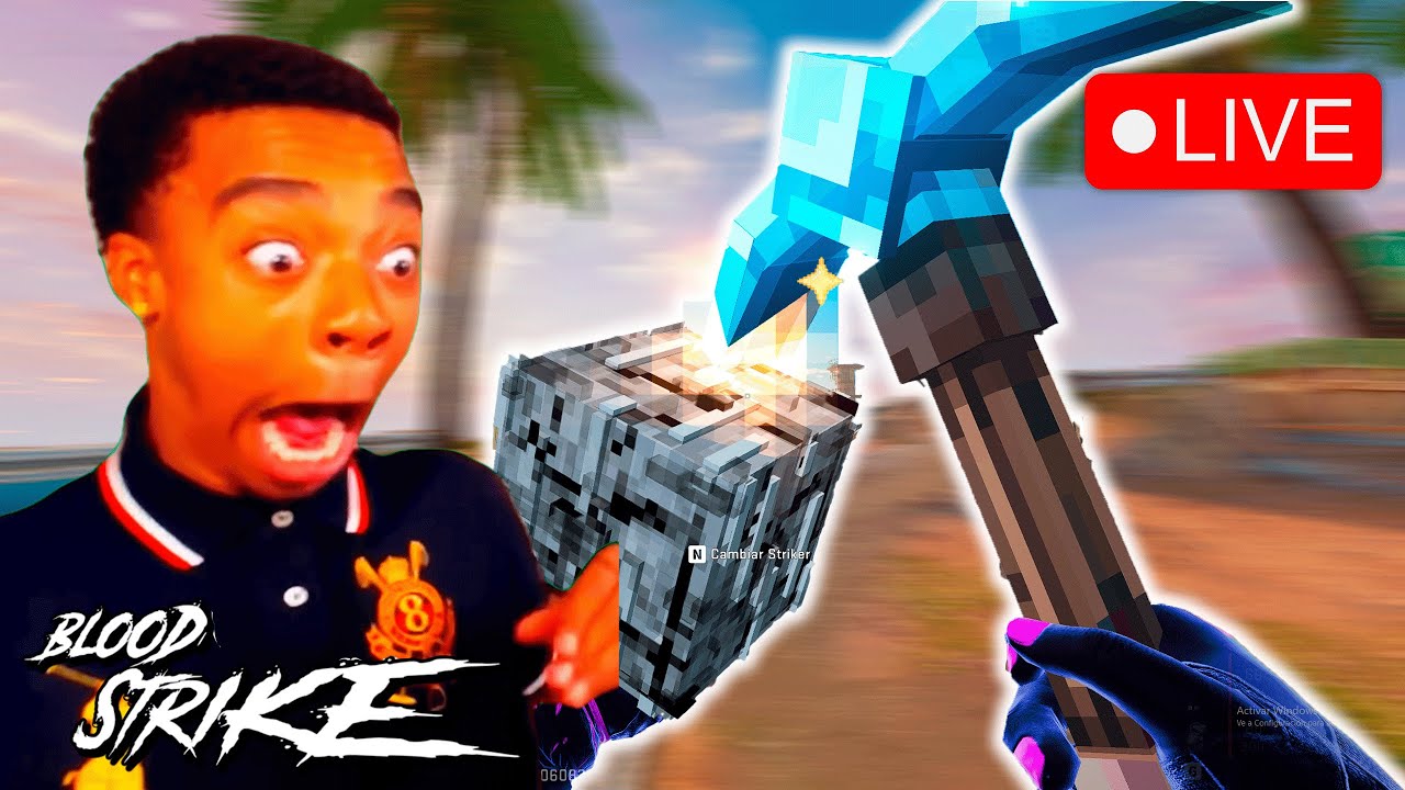 SACANDO LA HACHA DE MINECRAFT EN BLOOD STRIKE