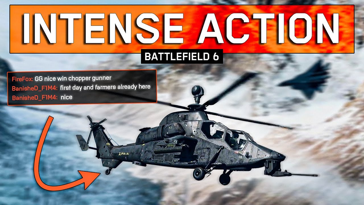 BF6 Intense Attack Helicopter Gameplay | Pilot & Gunner POV | Liberation Peak