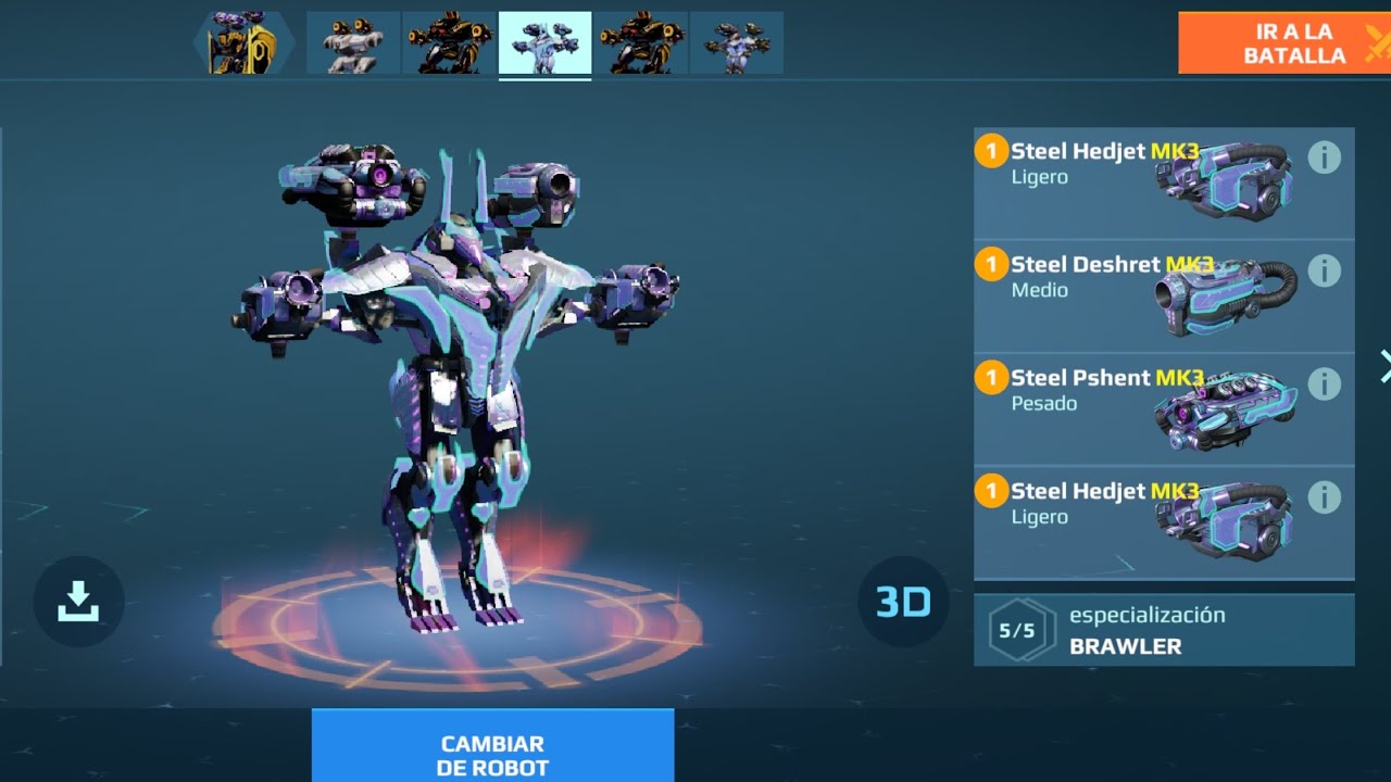 New Robot SE Teth MK3 maxed War Robots WR