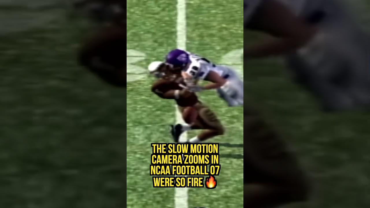 The slow motion camera when you made a big play on NCAA Football 07 #NCAAFootball #EASports
