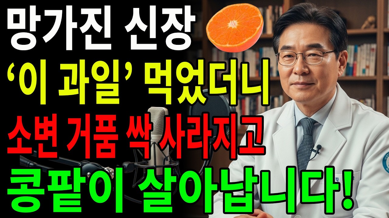 의사도 놀란 ‘이것’의 힘! 소변 거품 사라지고 병든 신장이 되살아납니다 (이경실 소장)