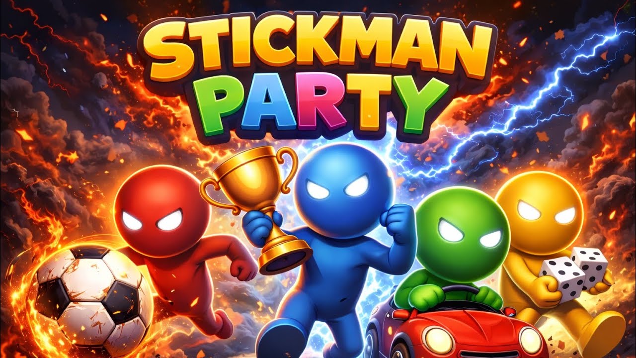 Stickman party tournament Intense match 🔥🤯