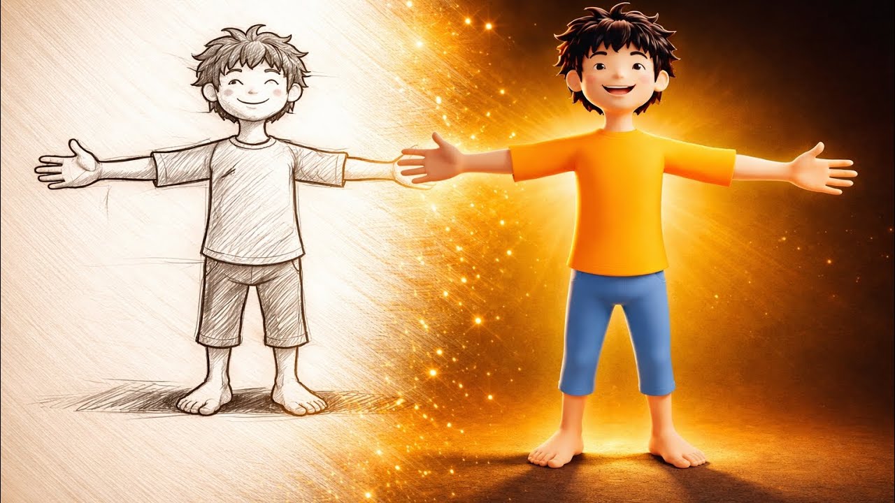 I Turned a 2D Sketch Into a 3D Character
