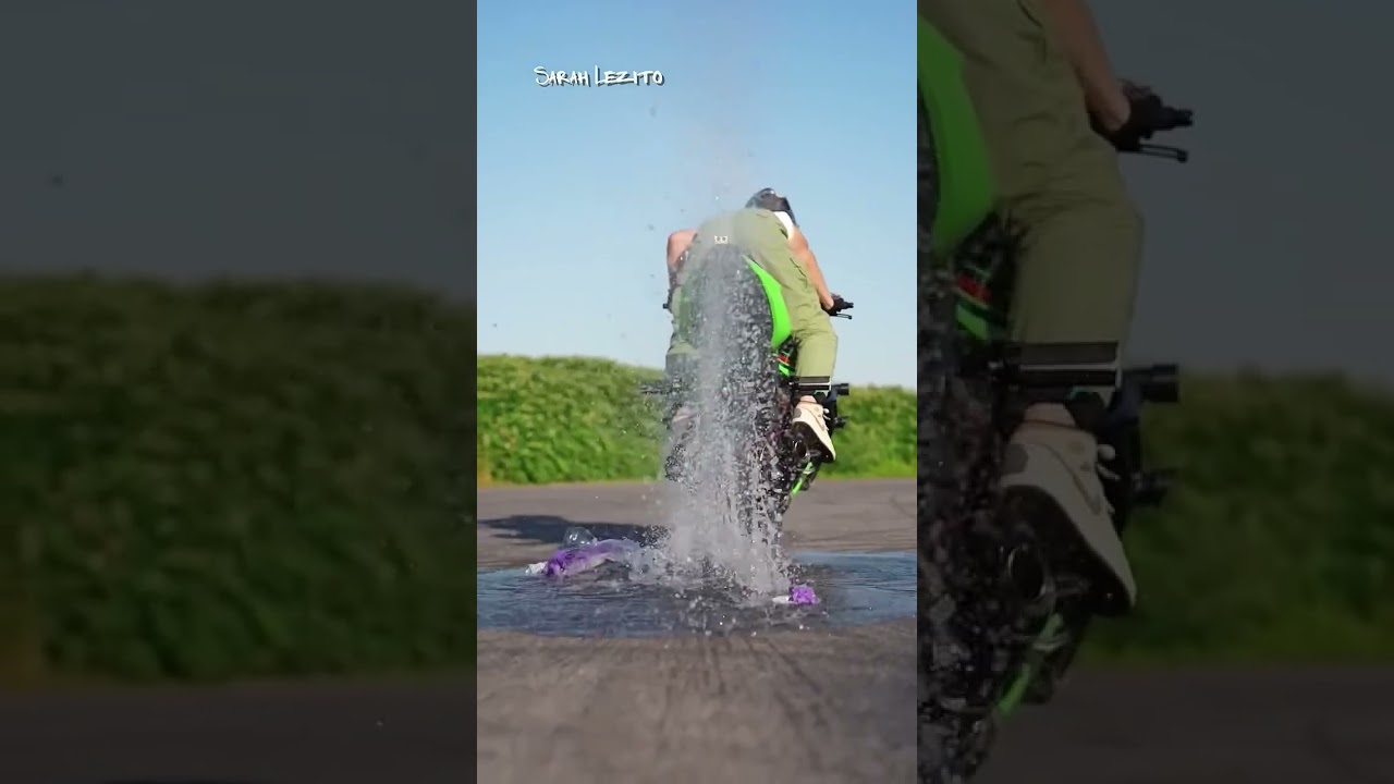 Girl bike standing short viral video #motivation #love #premadhara #bikergirl #seepictures #shootit