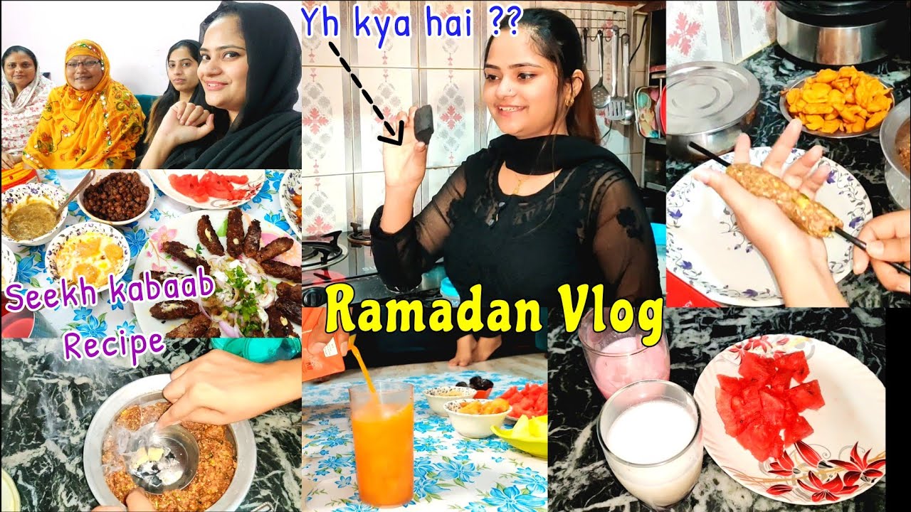 🌜SEHRI TO IFTAAR 🌜 - Ramadan Vlog, Qureshi seekh kabaab Recipe, देखो कौन आया इफतारी पर 🤲🌟