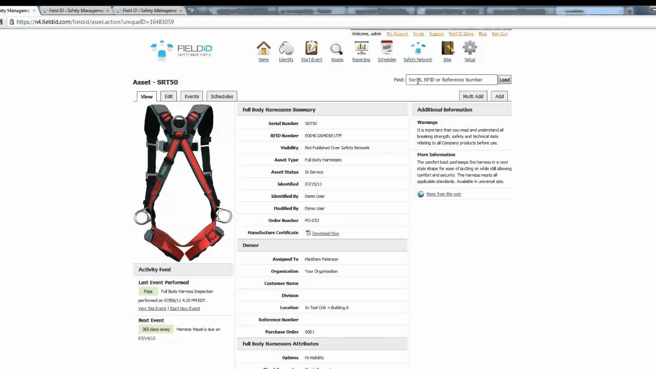 Field ID - Web Demo - Asset Profile (3/8)