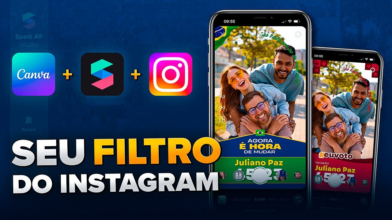 Como Criar Filtro de Política para o Instagram - Fácil e Grátis