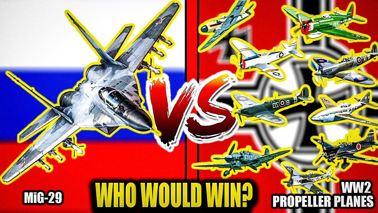 Russian Mig-29 Vs WW2 German Planes Dogfight - Who will Win - ARMA 3