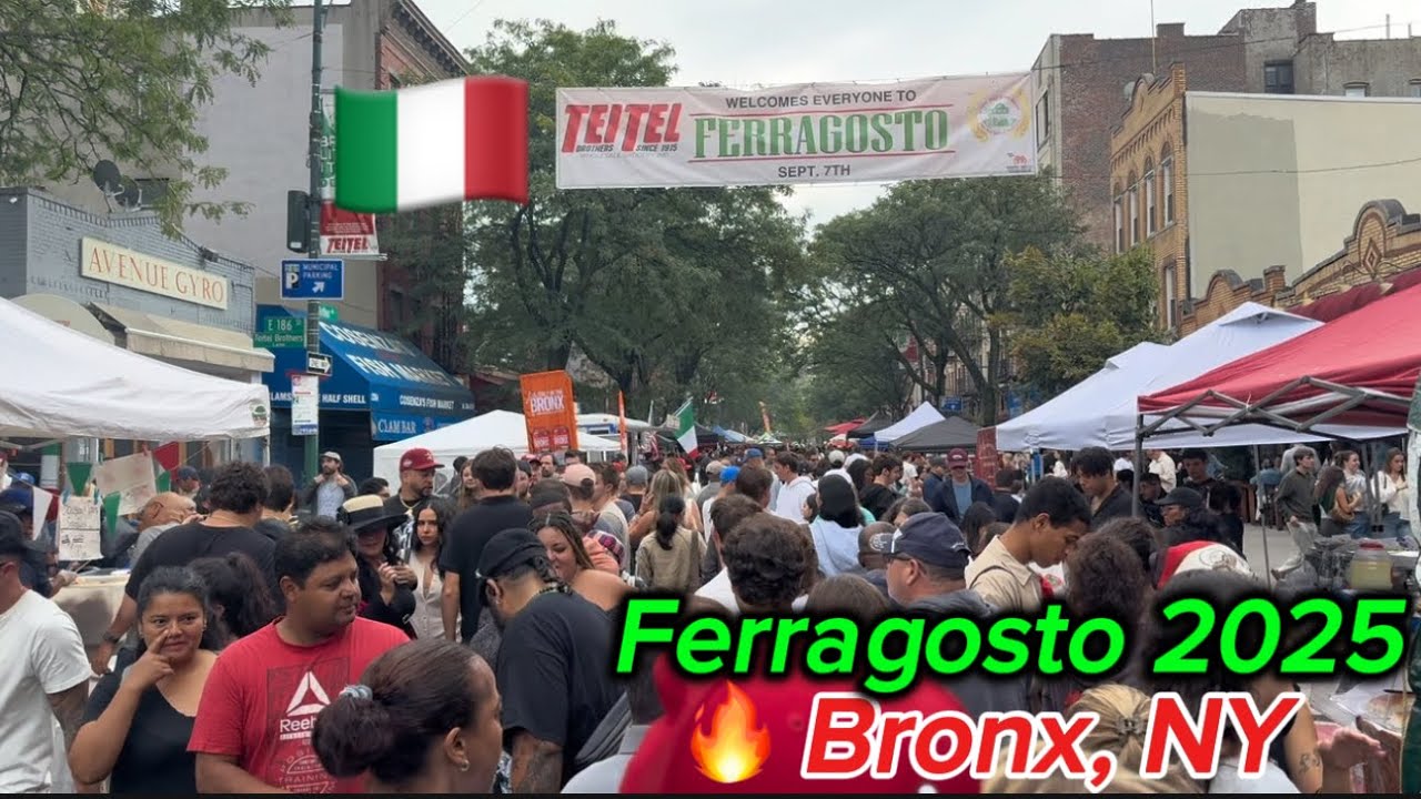 🔥 FERRAGOSTO 2025 en el Bronx: ¡Comida, cultura y pura locura italiana! 🇮🇹🍕🎉