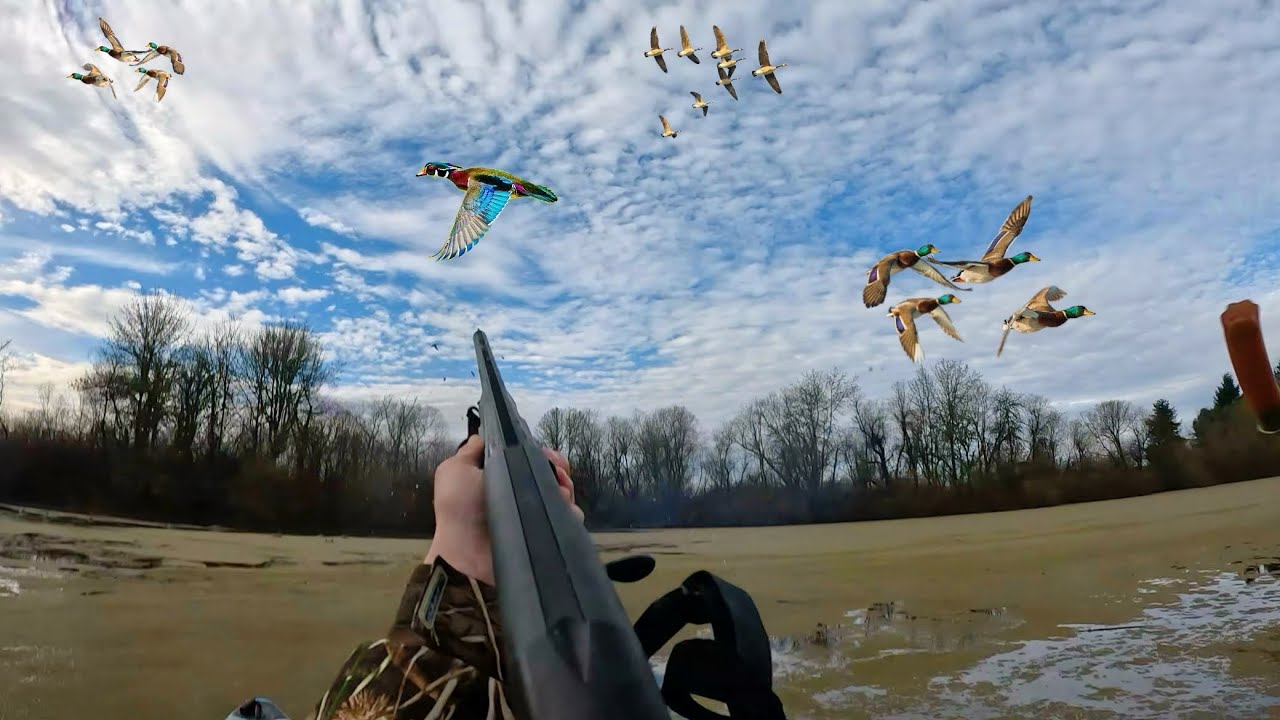DUCK Hunting from Kayaks on Public Land | Flooded Pond | Oregon Waterfowl