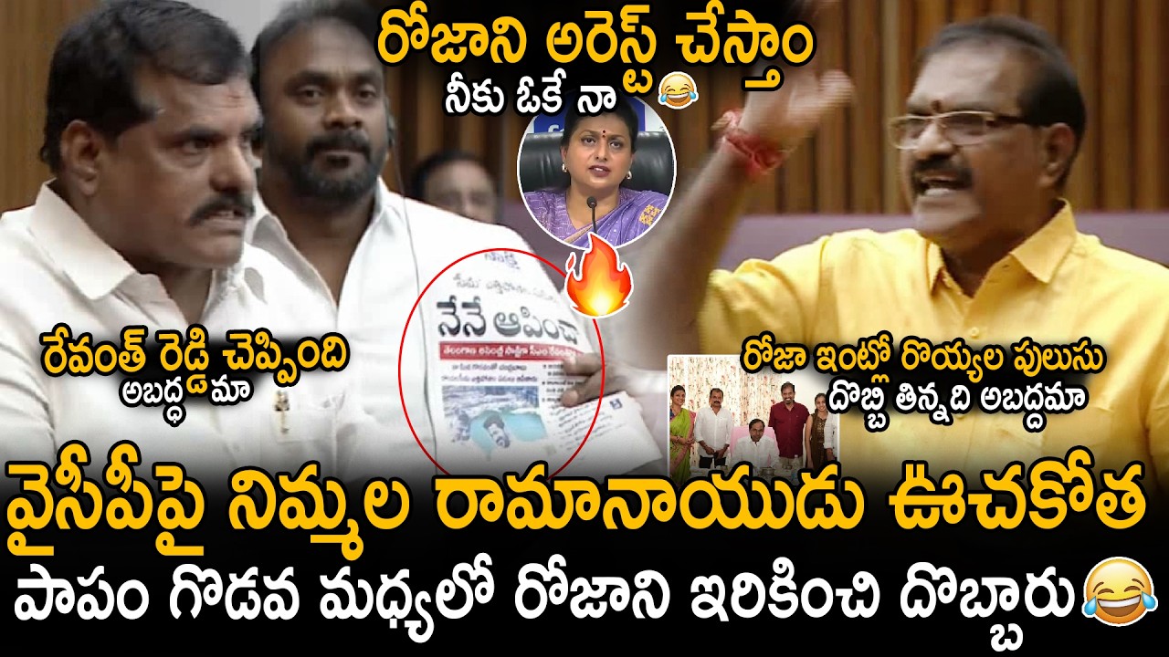 Minister Nimmala Ramanaidu Non Stop Counters On Botsa And YSRCP In Council Debate | RK Roja | Stv