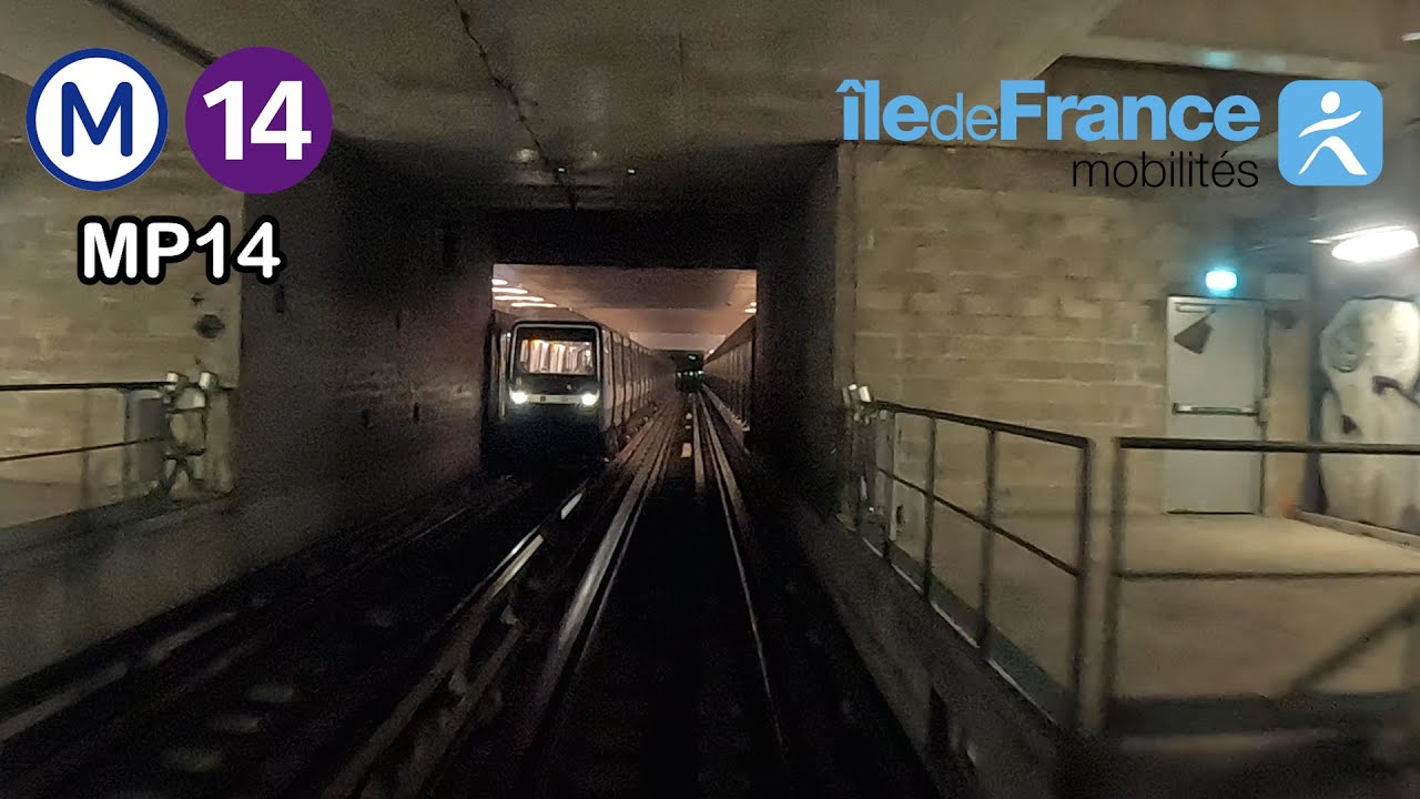 Métro Cabride Ligne 14 Olympiades / Mairie de Saint-Ouen en MP14