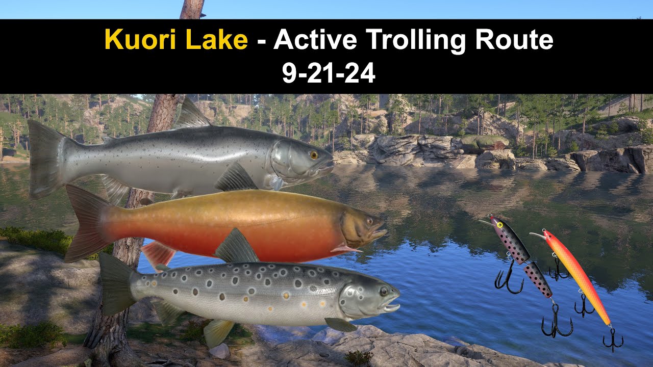 Russian Fishing 4, Kuori Lake - Active Trolling Route 9-21-24
