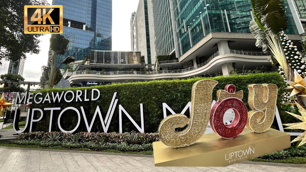 Morning Walk to Uptown Area of BGC 4k